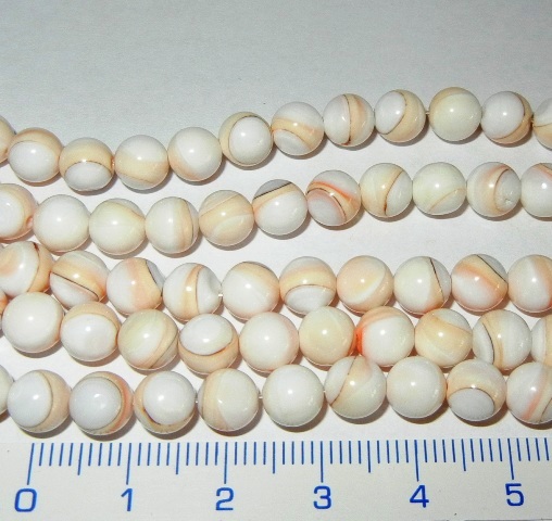 Přírodní mušle korálek ø 6,5 mm